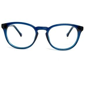 Advantage Max Blue Transparent Round Eyeglass Frames 45-17-125mm 24742